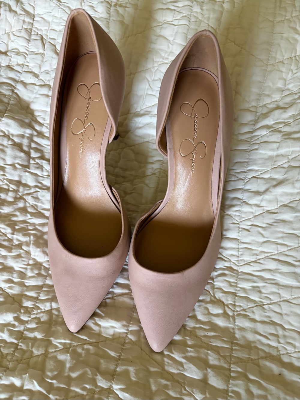 Jessica Simpson Dusty Pink Pointed-Toe D'Orsay Pumps